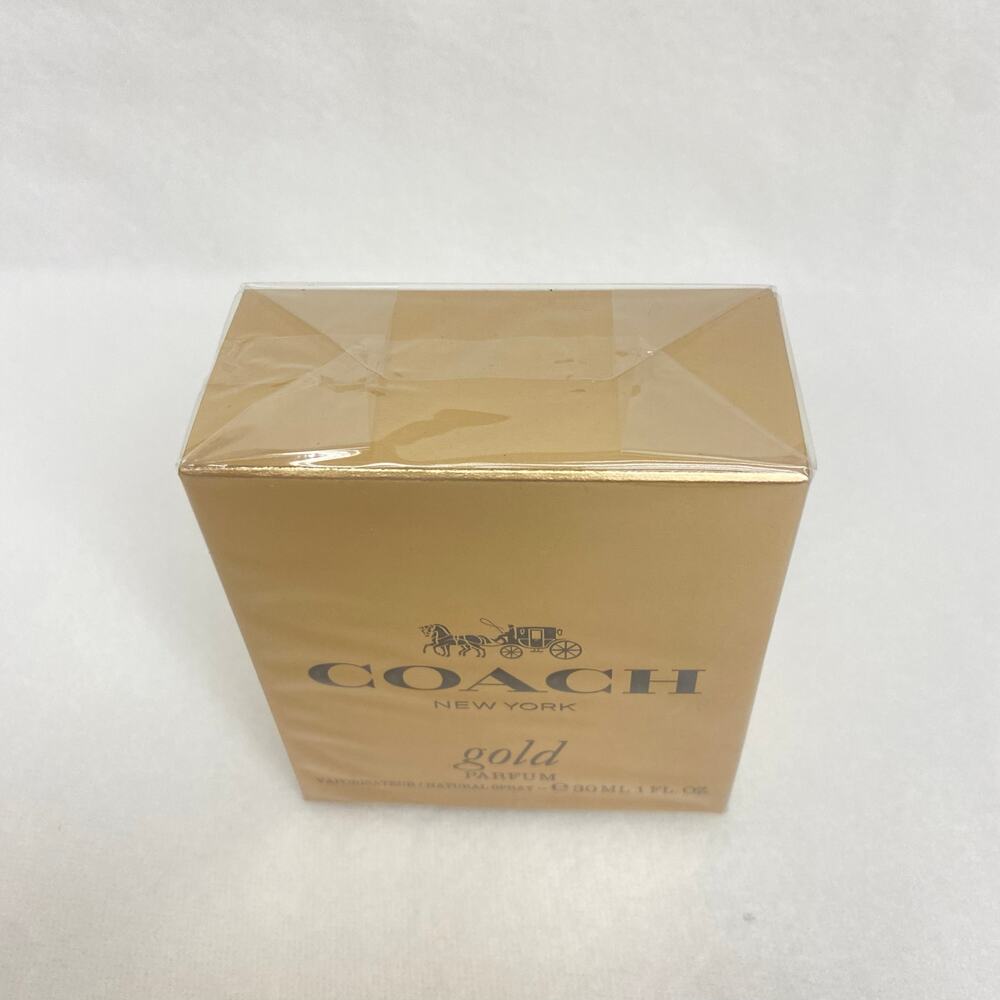 COACH Gold Parfum Spray, 1 oz. 30 ml - Pink peppercorn, almond blossom, vanilla - Picture 4 of 6